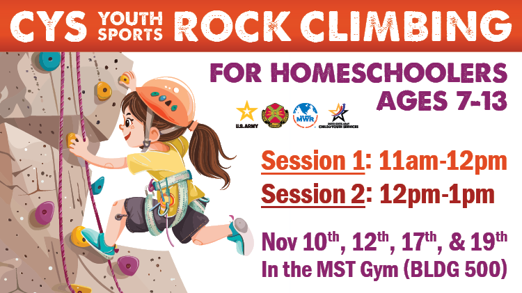 CYS Rock Climbing for Homeschoolers