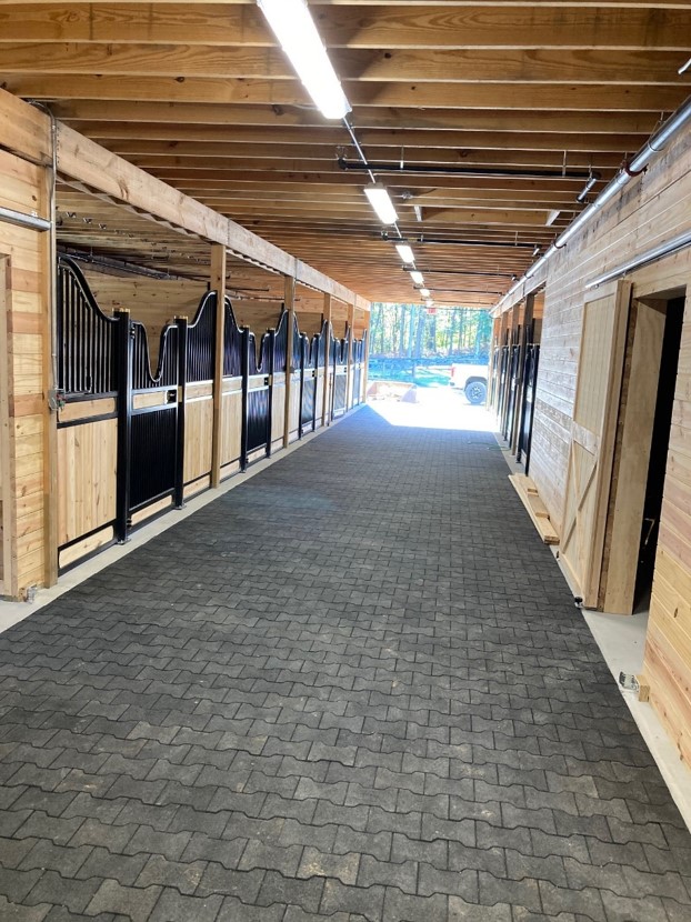 Interior Stables - Near Completion - October 2020