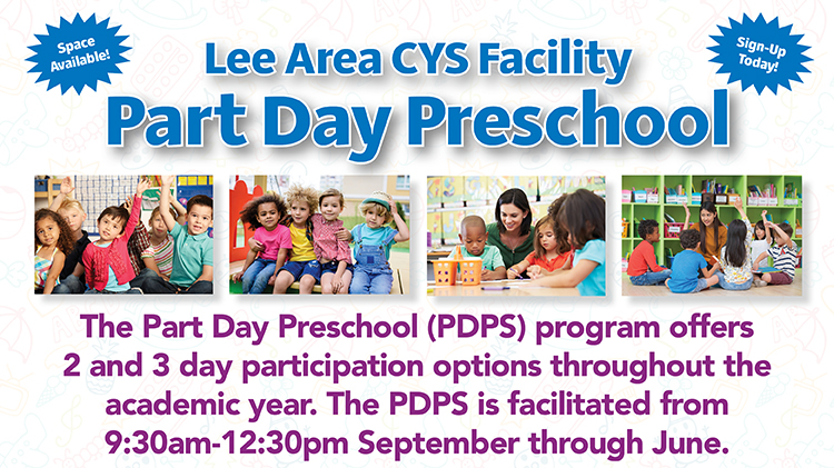 Lee Area CYS Facility Part Day Preschool Lee Area CYS Facility Part Day Preschool