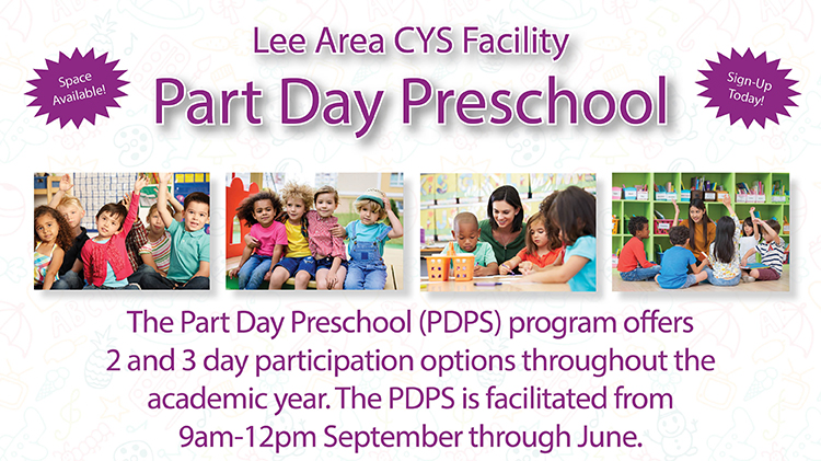 Lee Area CYS Facility Part Day Preschool Lee Area CYS Facility Part Day Preschool