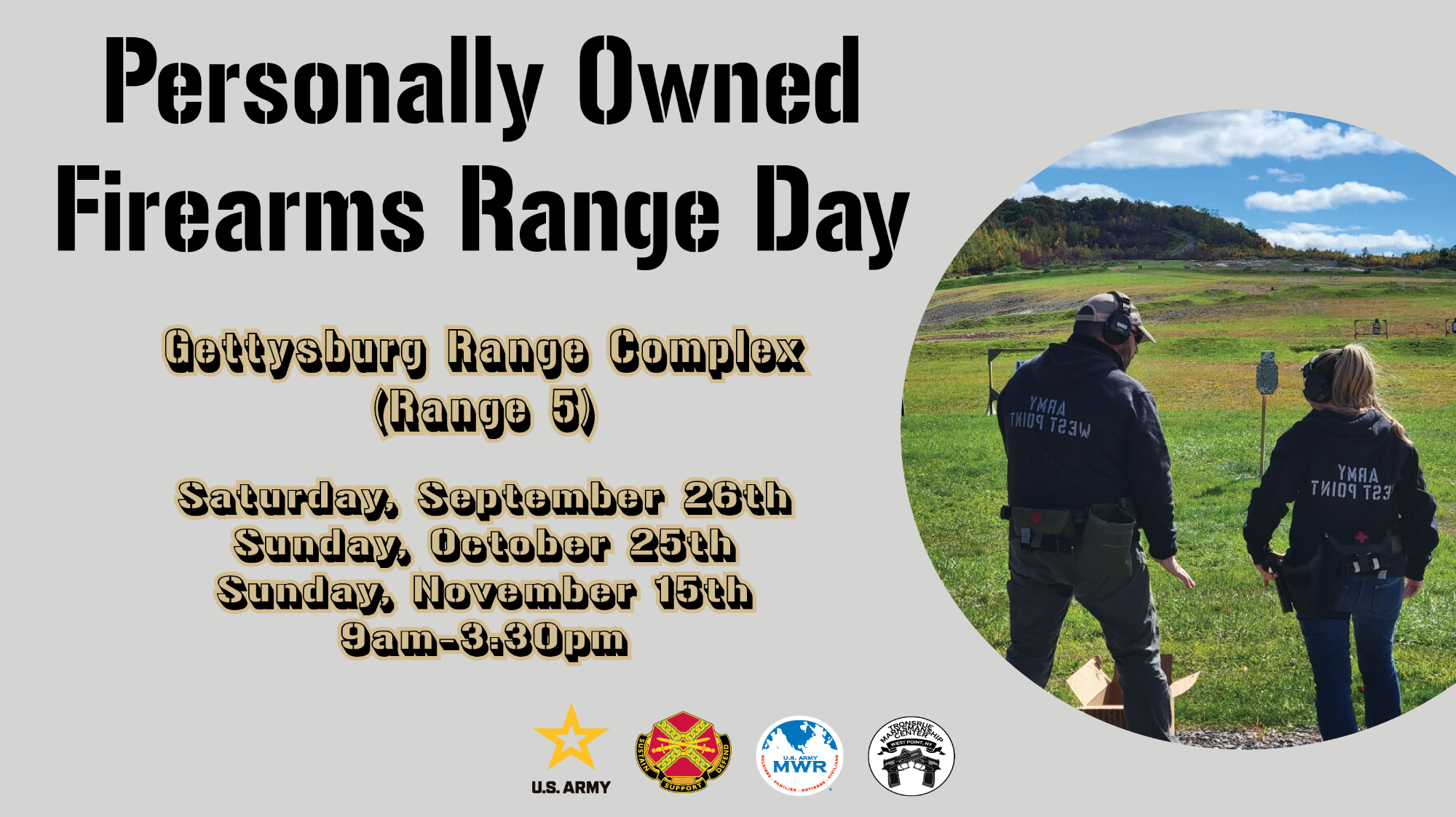 Personally Owned Firearms Range Day